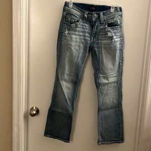 Men’s buckle bootleg pants